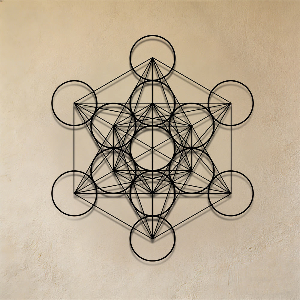 Olivenorma Metatron Cube Metal Wall Decor - image 4