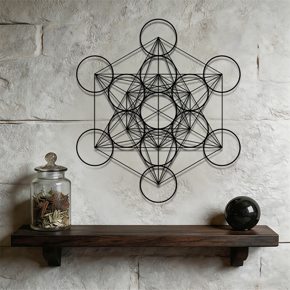 Olivenorma Metatron Cube Metal Wall Decor - image 6