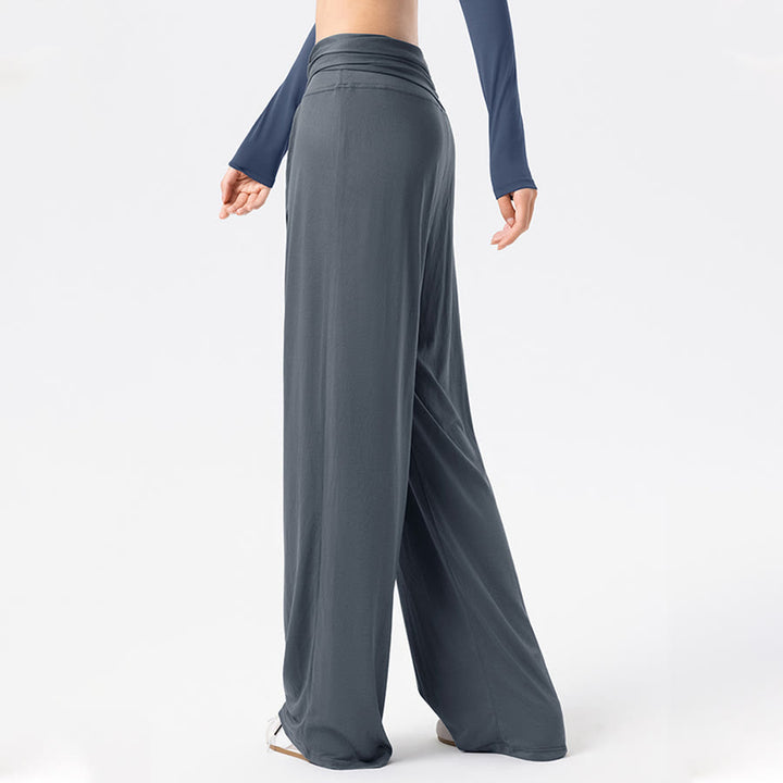 Olivenorma Wide Leg High Waist Tie Waist Long Women's Yoga Pants - image 1