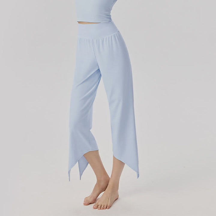 Olivenorma Wide Leg High Waist Asymmetrical Cropped Women's Yoga Pants - image 6