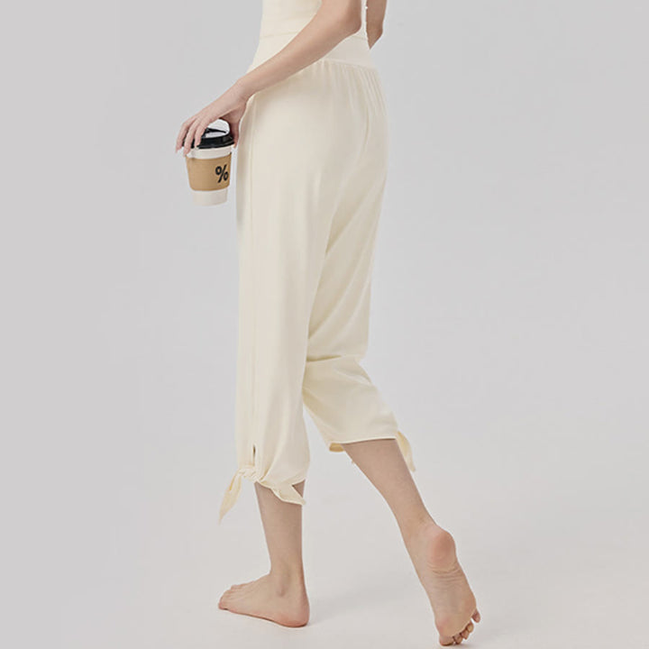 Olivenorma Wide Leg High Waist Asymmetrical Cropped Women's Yoga Pants - image 10