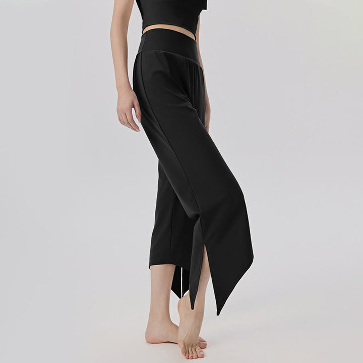 Olivenorma Wide Leg High Waist Asymmetrical Cropped Women's Yoga Pants - image 15