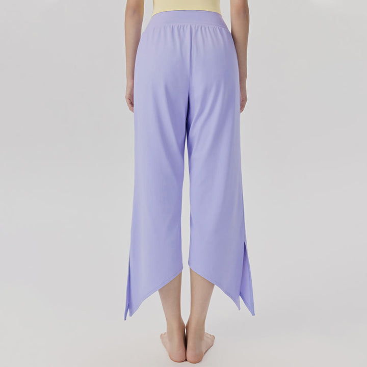 Olivenorma Wide Leg High Waist Asymmetrical Cropped Women's Yoga Pants - image 1