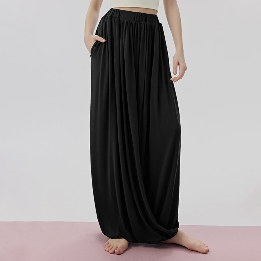 Olivenorma Harem High Waist Twisted Skirted Long Women's Yoga Pants - image 6