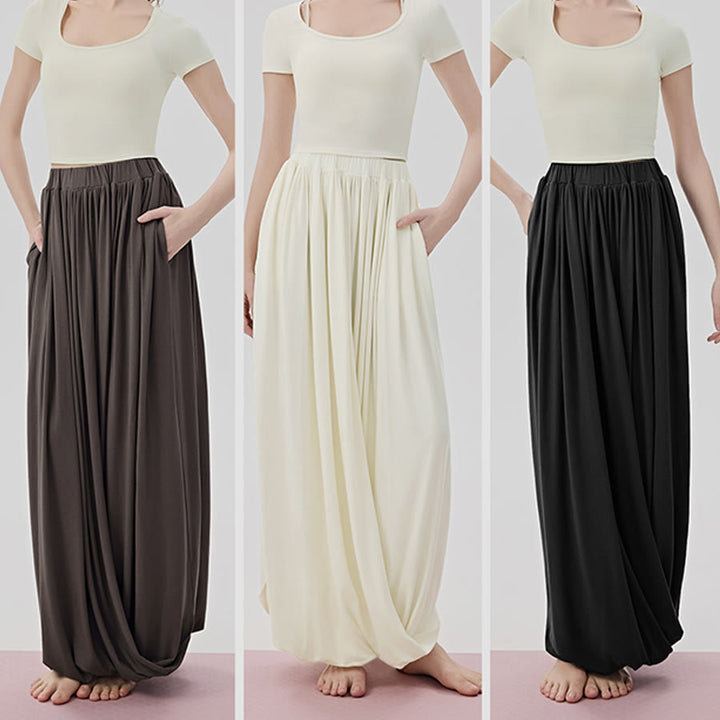 Olivenorma Harem High Waist Twisted Skirted Long Women's Yoga Pants - image 13