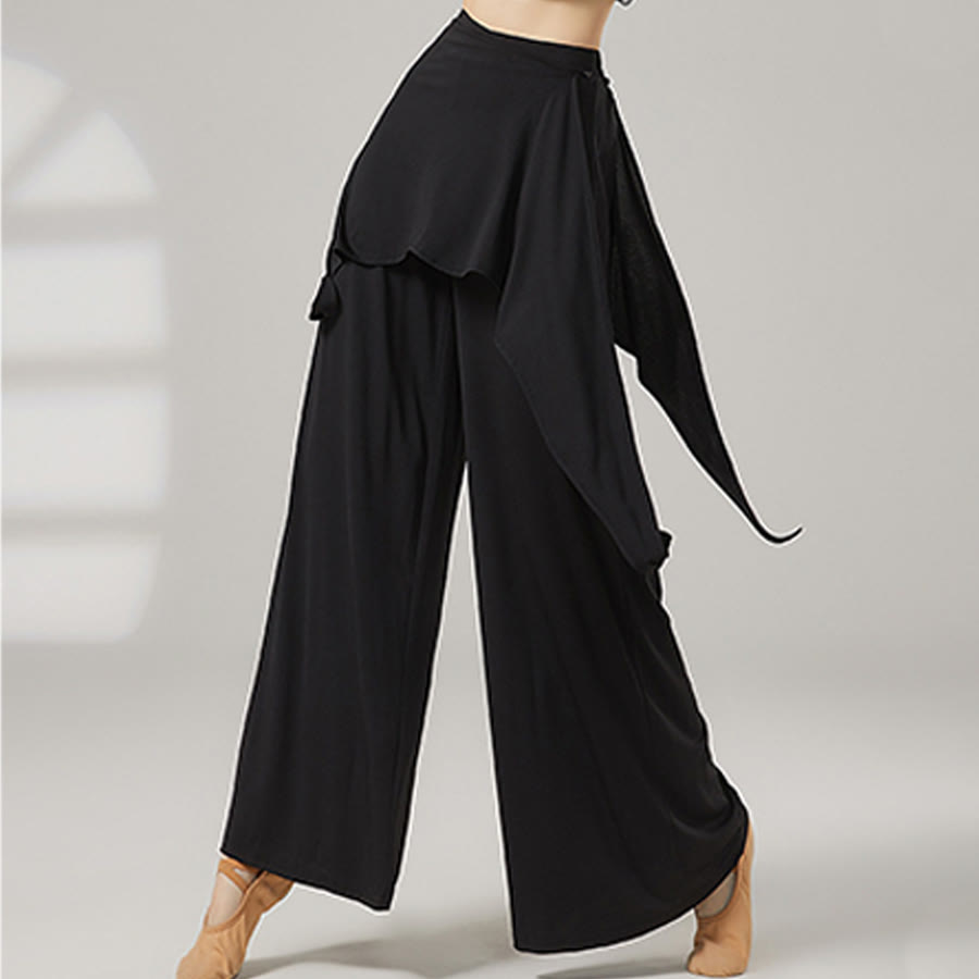 Olivenorma Wide Leg High Waist Wrap Skirted Long Women's Yoga Pants - image 9