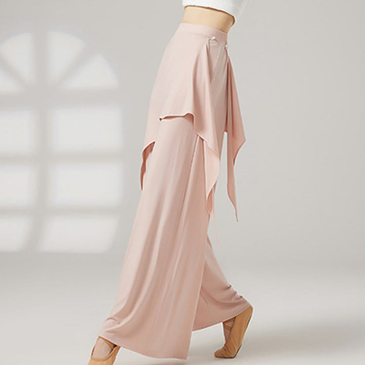 Olivenorma Wide Leg High Waist Wrap Skirted Long Women's Yoga Pants - image 5