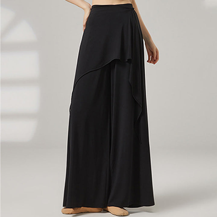 Olivenorma Wide Leg High Waist Wrap Skirted Long Women's Yoga Pants - image 8
