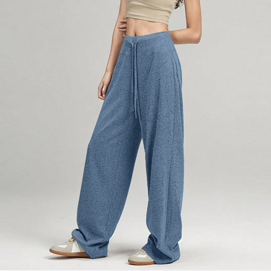 Olivenorma Wide Leg High Waist Drawstring Long Women's  Pants - image 2