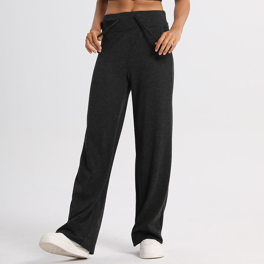 Olivenorma Wide Leg High Waist Drawstring Long Women's  Pants - image 8