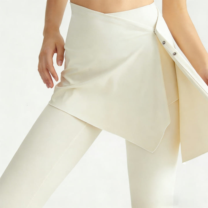 Olivenorma Skinny High Waist Wrap Skirted Long Women's Yoga Pants - image 4