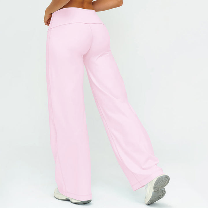 Olivenorma Wide Leg High Waist Fold-over Long Women's Yoga Pants - image 13