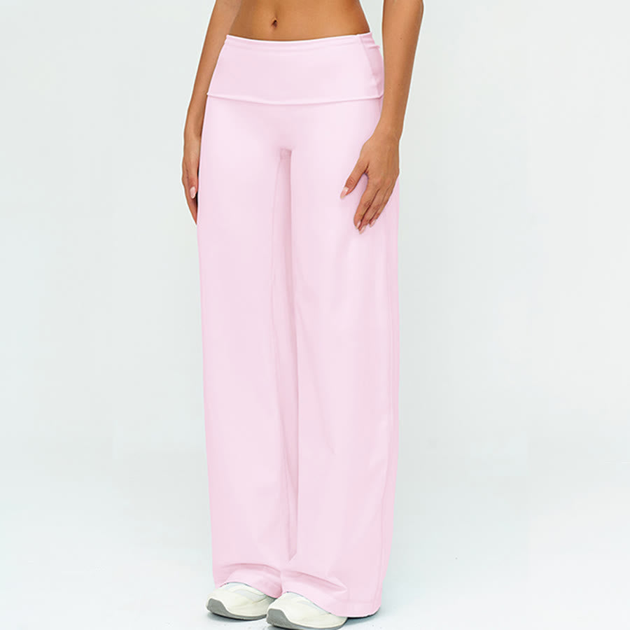 Olivenorma Wide Leg High Waist Fold-over Long Women's Yoga Pants - image 16