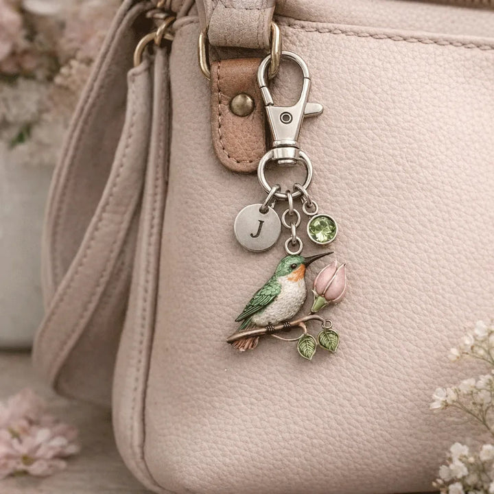 FREE Today: A Little Hummingbird for You Keychain - Personalized Filled with Love & Comfort Brithstone Keychain - Mother's Day Gift - image 2