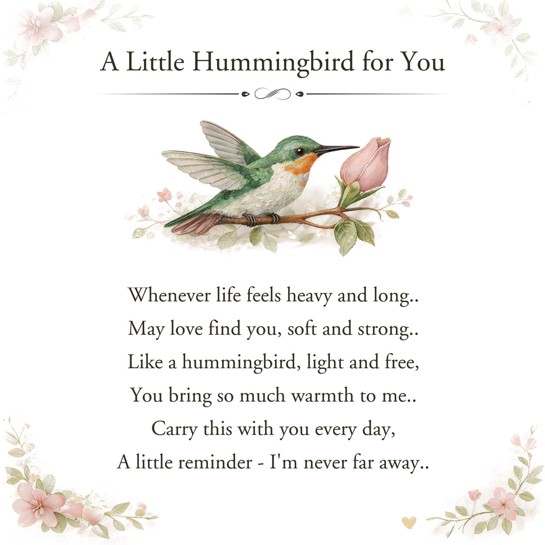 FREE Today: A Little Hummingbird for You Keychain - Personalized Filled with Love & Comfort Brithstone Keychain - Mother's Day Gift - image 10