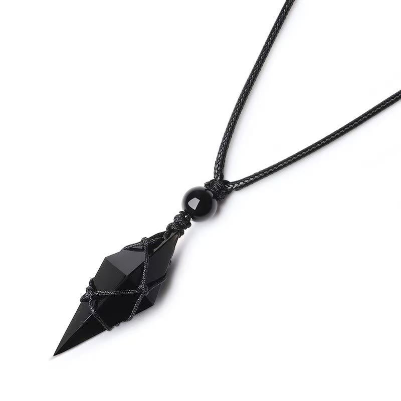 FREE Today: Black obsidian - Healing Crystal Stone - Harnessing Spiritual Pendant Protection Energy Amulet Witchy Necklace - image 8