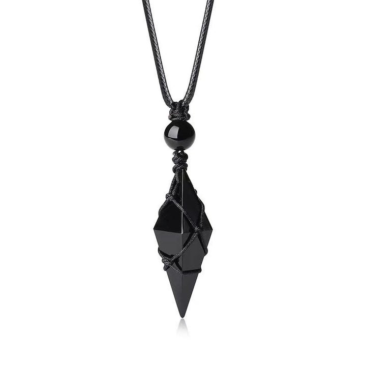 FREE Today: Black obsidian - Healing Crystal Stone - Harnessing Spiritual Pendant Protection Energy Amulet Witchy Necklace - image 9