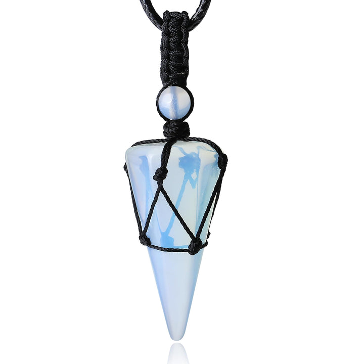 FREE Today: Black obsidian - Healing Crystal Stone - Harnessing Spiritual Pendant Protection Energy Amulet Witchy Necklace - Opalite - image 21