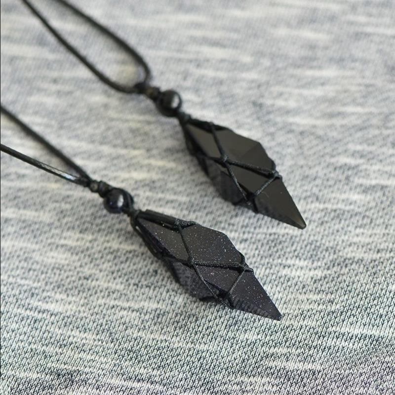 FREE Today: Black obsidian - Healing Crystal Stone - Harnessing Spiritual Pendant Protection Energy Amulet Witchy Necklace - image 25