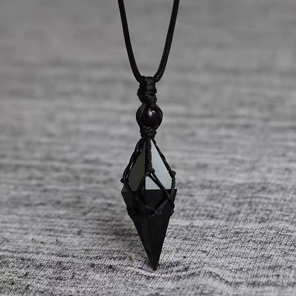 FREE Today: Black obsidian - Healing Crystal Stone - Harnessing Spiritual Pendant Protection Energy Amulet Witchy Necklace - Black Obsidian2 - image 5