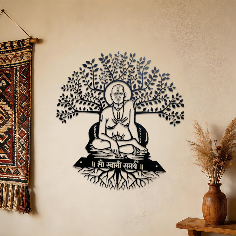 Olivenorma Swami Samarth Banyan Tree Metal Wall Decor - image 1