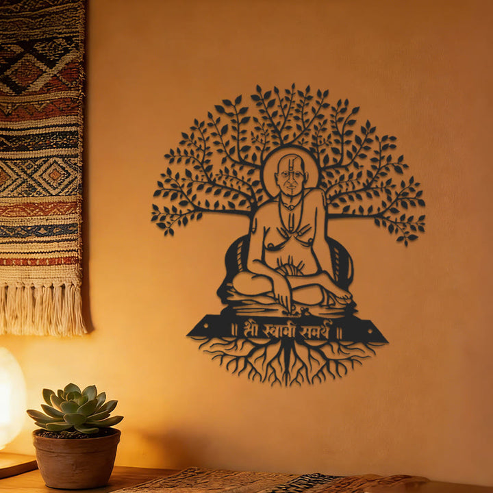 Olivenorma Swami Samarth Banyan Tree Metal Wall Decor - image 3