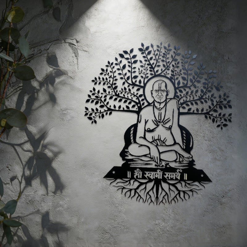 Olivenorma Swami Samarth Banyan Tree Metal Wall Decor - image 2