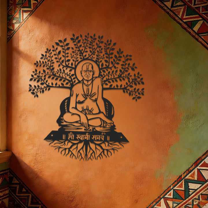Olivenorma Swami Samarth Banyan Tree Metal Wall Decor - image 5