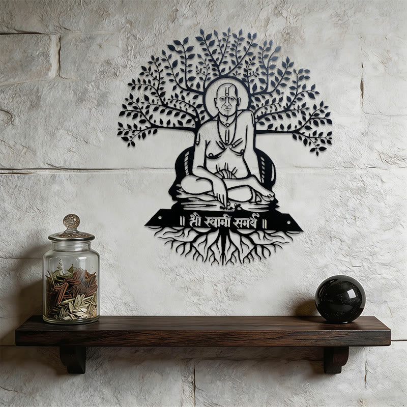 Olivenorma Swami Samarth Banyan Tree Metal Wall Decor - image 4