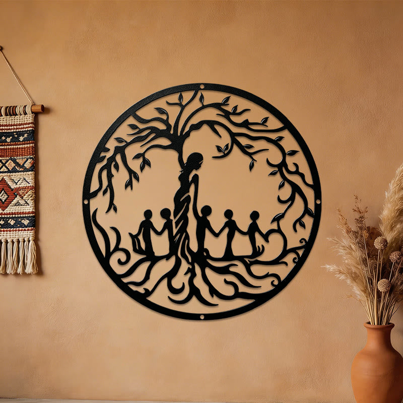 Olivenorma Mother And Children Tree of Life Metal Wall Decor - 5Kids - image 6
