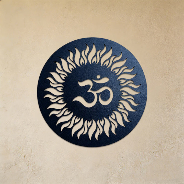 Olivenorma Om Symbol Sunburst Metal Wall Decor - image 2