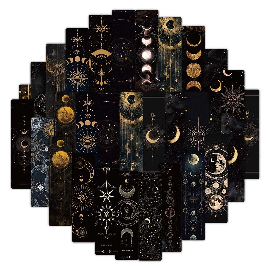 Olivenorma Celestial Sun Moon Star Tarot Style Bookmark - image 4