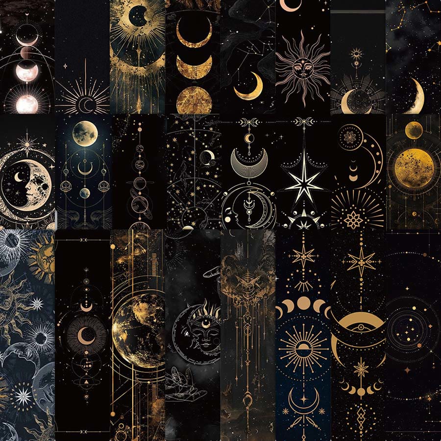 Olivenorma Celestial Sun Moon Star Tarot Style Bookmark - image 8