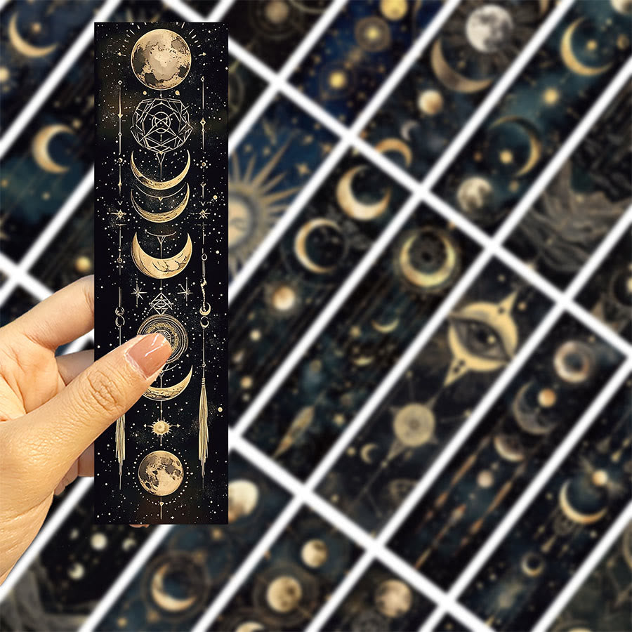 Olivenorma Mystical Lunar Phase Cosmic Celestial Bookmark - image 6