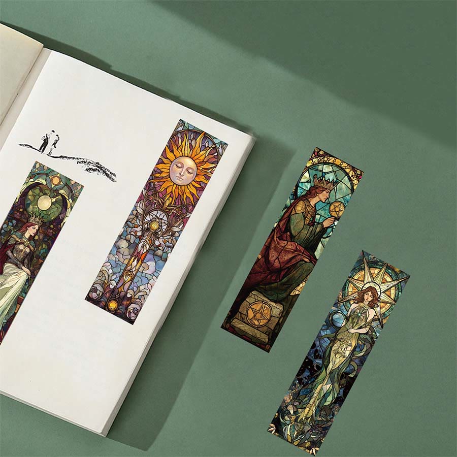 Olivenorma Stained Glass Tarot Arcana Character Bookmark - image 2