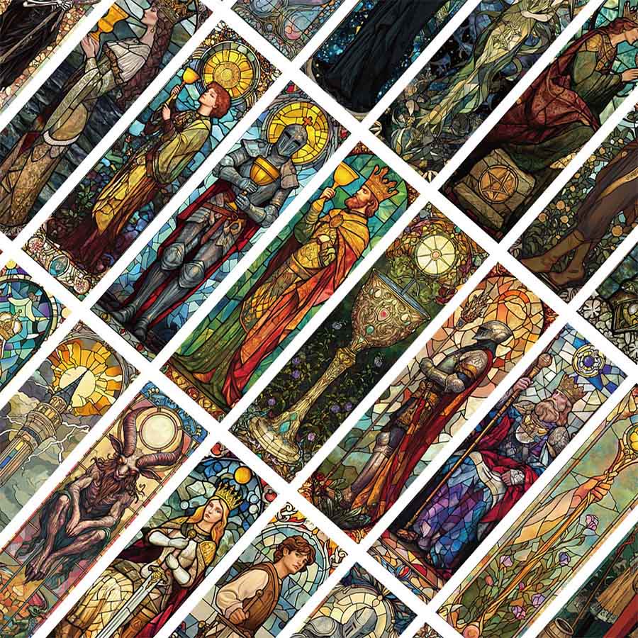Olivenorma Stained Glass Tarot Arcana Character Bookmark - image 8