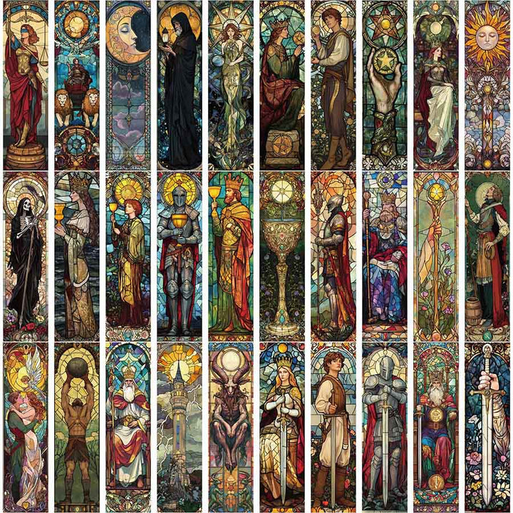 Olivenorma Stained Glass Tarot Arcana Character Bookmark - image 1