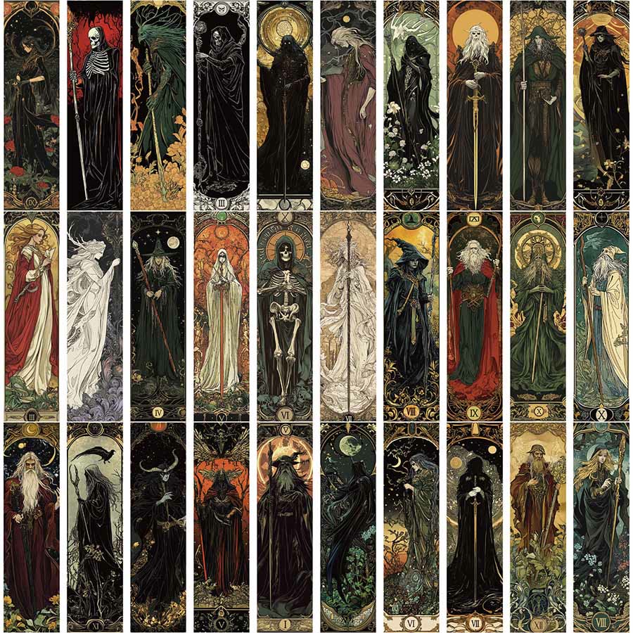 Olivenorma Mystical Wizard Sorcerer & Mythical Creature Bookmark - image 1