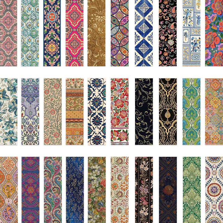 Olivenorma Vintage Boho Floral Paisley & Tile Pattern Bookmark - image 4