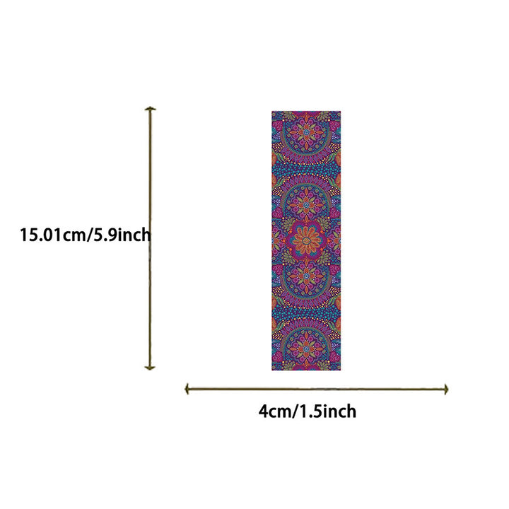 Olivenorma Vintage Boho Floral Paisley & Tile Pattern Bookmark - image 2