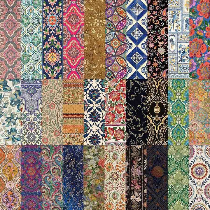 Olivenorma Vintage Boho Floral Paisley & Tile Pattern Bookmark - image 5