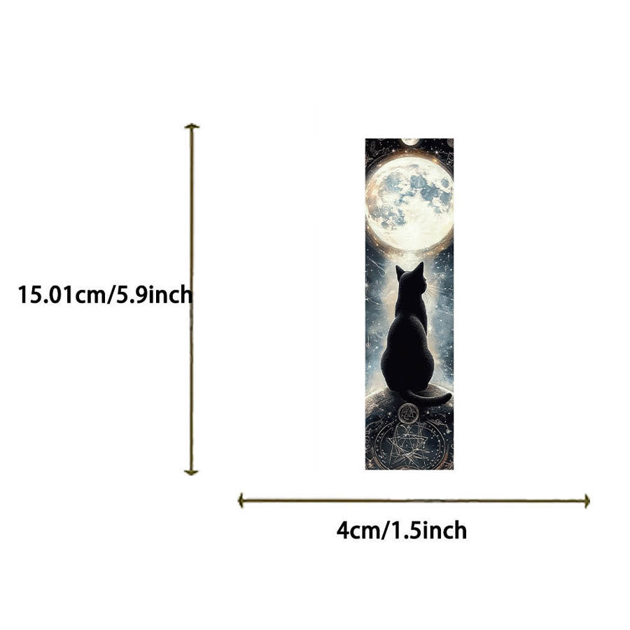 Olivenorma Mystical Celestial Black Cat Moon Sun Bookmark - image 5
