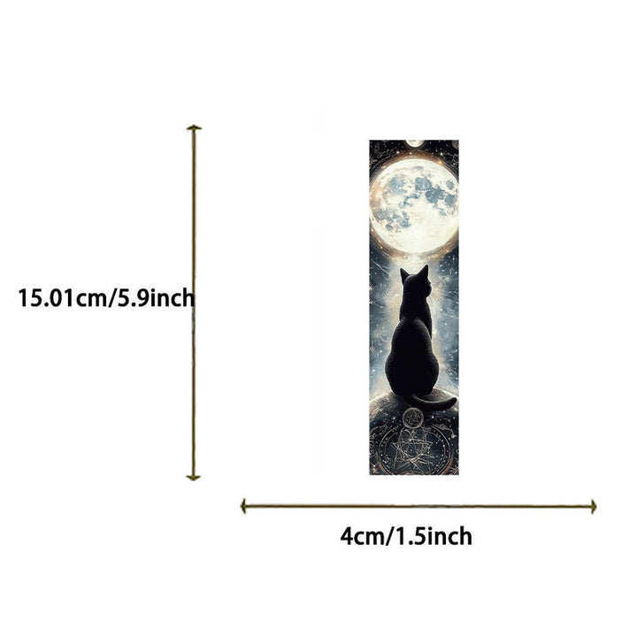 Olivenorma Mystical Celestial Black Cat Moon Sun Bookmark - image 5