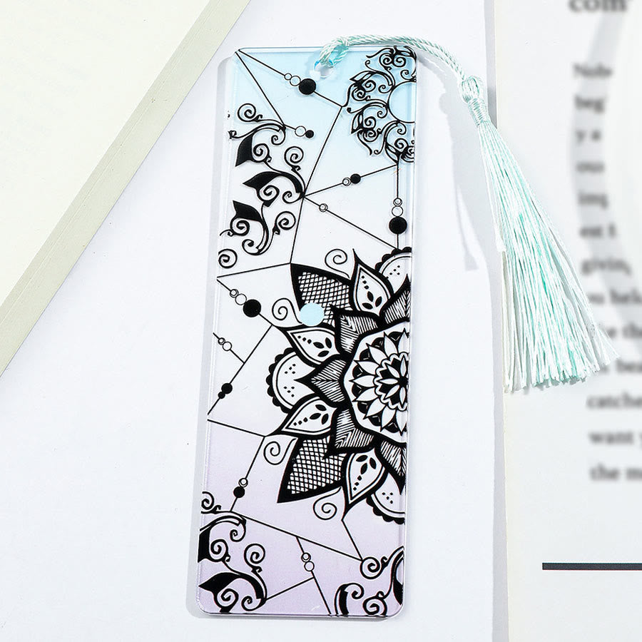 Olivenorma Mandala Geometric Pattern Acrylic Bookmark - image 2