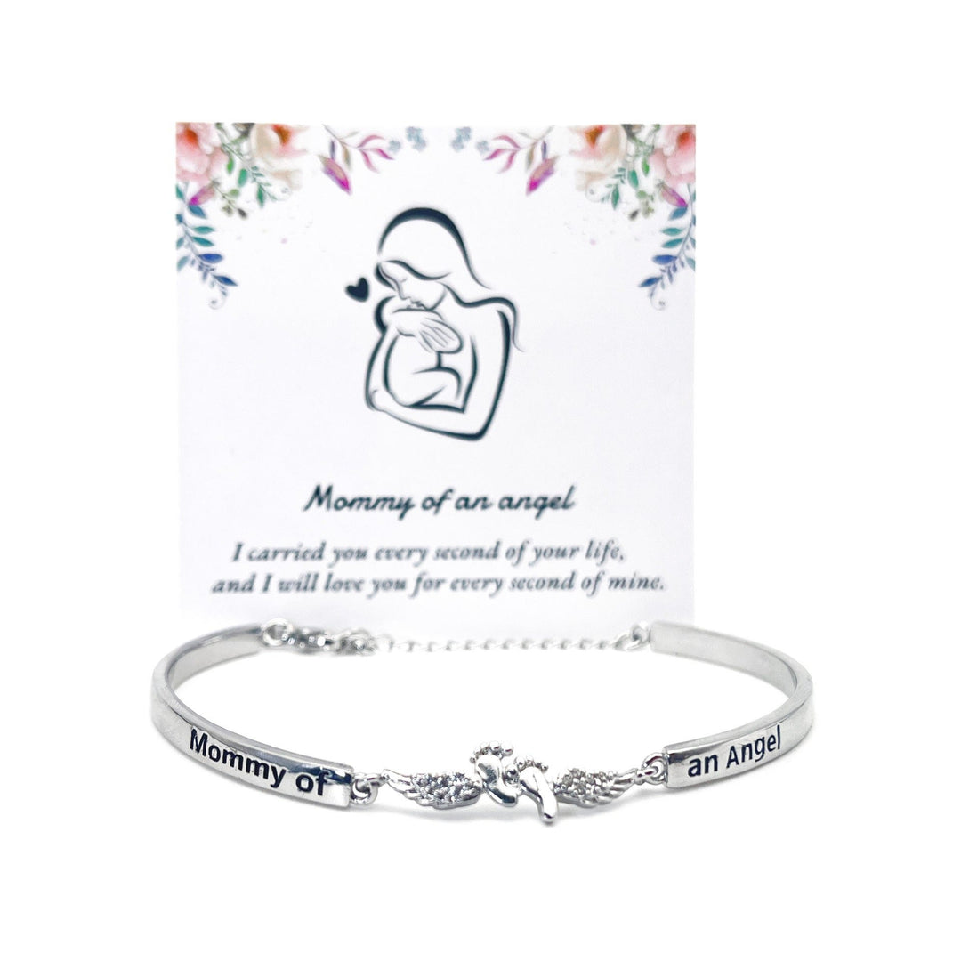 FREE Today: Mommy of an Angel Bracelet with Card for Mother's Day Gifts Memorial Jewelry for Lost Babies - Bracelet with Card - image 1