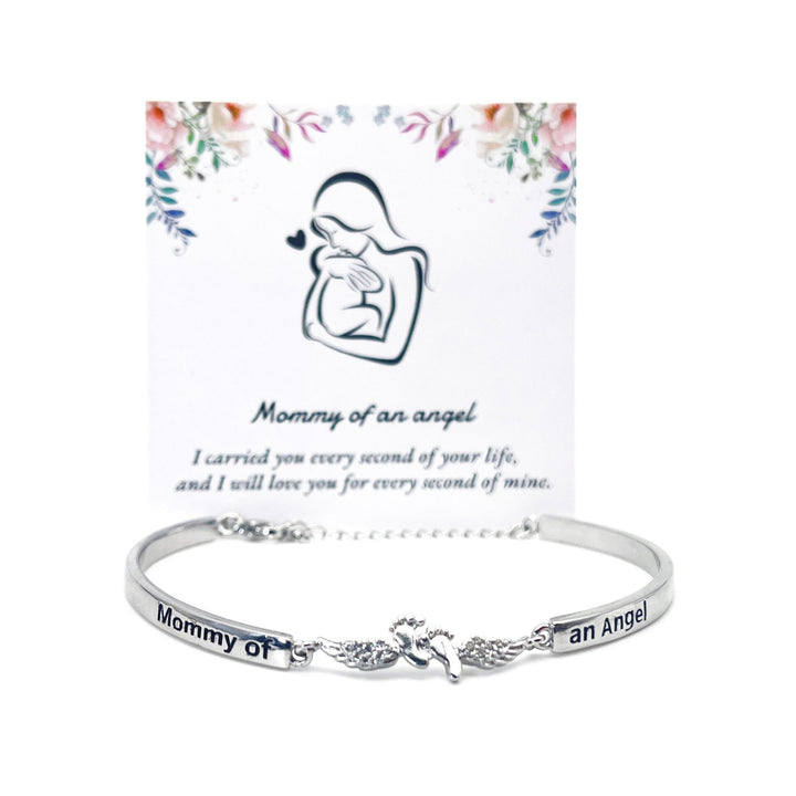 FREE Today: Mommy of an Angel Bracelet with Card for Mother's Day Gifts Memorial Jewelry for Lost Babies - Bracelet with Card - image 1