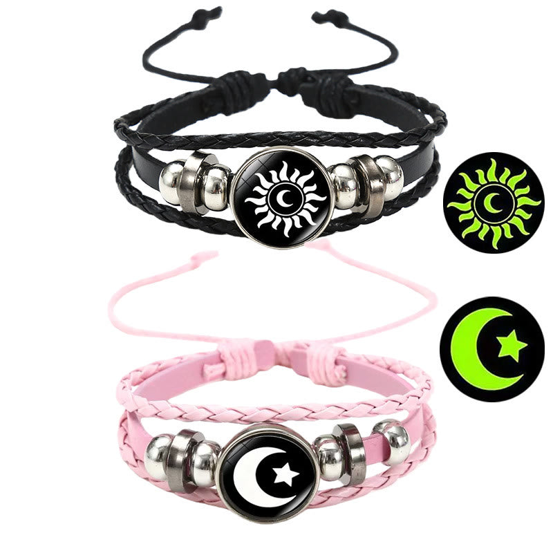 FREE Today: Trend Sun & Moon Glow-In-The-Dark Couple Bracelet Set - Black Sun & Pink Moon Style 2 - image 8