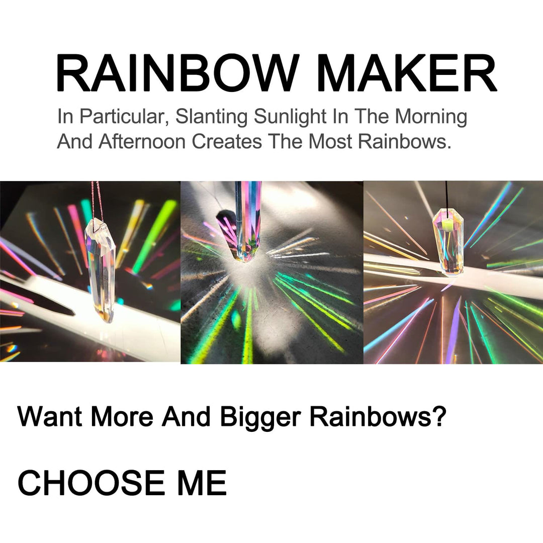 FREE Today: 2Pcs of Large Suncatchers Crystal Rainbow Prism Hangings for Windows - image 12