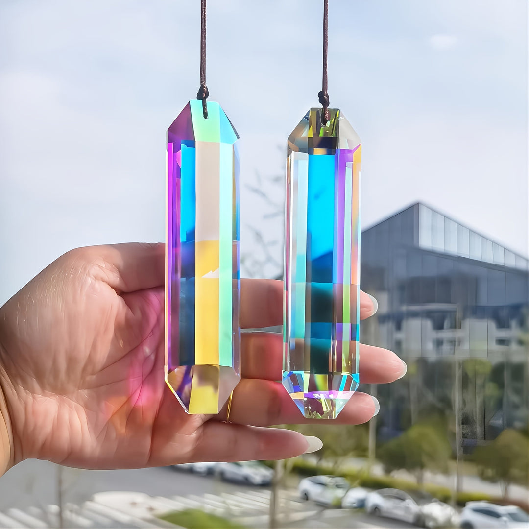 FREE Today: 2Pcs of Large Suncatchers Crystal Rainbow Prism Hangings for Windows - image 4