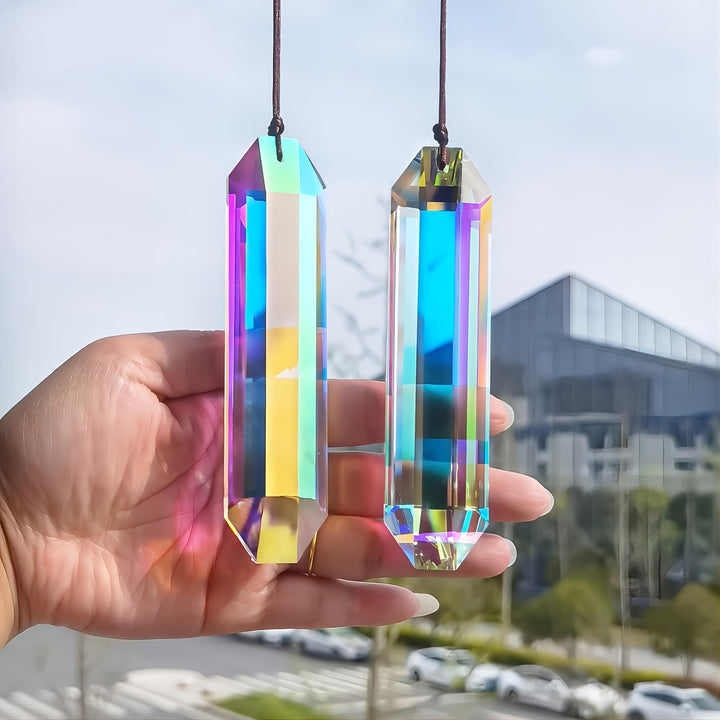 FREE Today: 2Pcs of Large Suncatchers Crystal Rainbow Prism Hangings for Windows - image 4